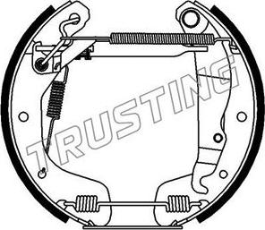 Trusting 6112 - Комплект тормозных колодок, барабанные unicars.by