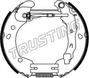 Trusting 6396 - Комплект тормозных колодок, барабанные unicars.by