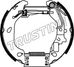 Trusting 6383 - Комплект тормозных колодок, барабанные unicars.by