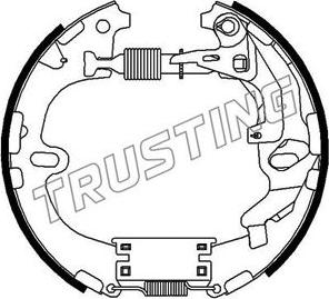 Trusting 633.0 - Комплект тормозных колодок, барабанные unicars.by