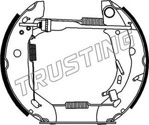 Trusting 621.0 - Комплект тормозных колодок, барабанные unicars.by