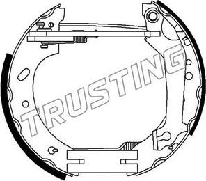 Trusting 6272 - Комплект тормозных колодок, барабанные unicars.by