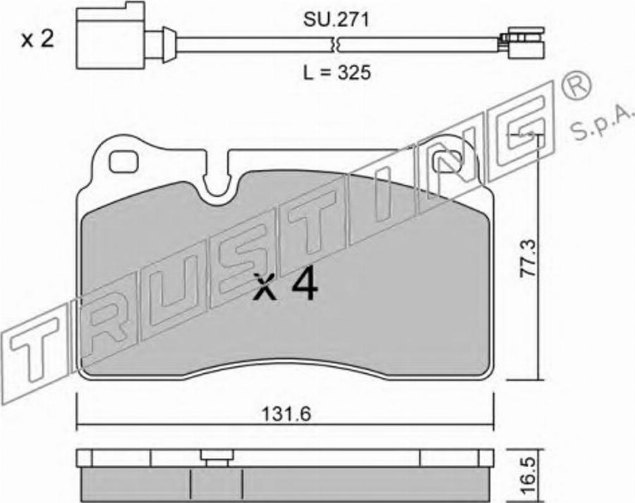 Trusting 675.1W - Комплектующие, стояночная тормозная система unicars.by