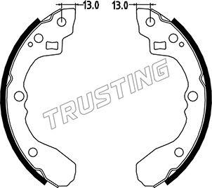 Trusting 049.147 - Комплект тормозных колодок, барабанные unicars.by