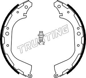 Trusting 067.183 - Комплект тормозных колодок, барабанные unicars.by