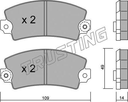 FTE BL2250A1 - Тормозные колодки, дисковые, комплект unicars.by