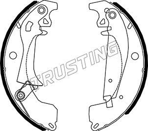 Trusting 088.219Y - Комплект тормозных колодок, барабанные unicars.by
