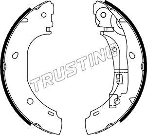 Trusting 034.106 - Комплект тормозных колодок, барабанные unicars.by