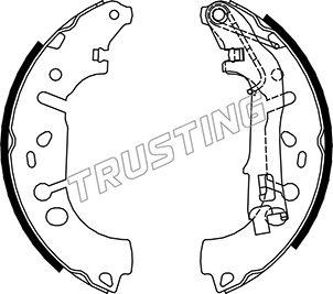 Trusting 034.117 - Комплект тормозных колодок, барабанные unicars.by