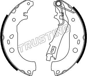 Trusting 034.122 - Комплект тормозных колодок, барабанные unicars.by