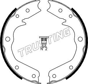 Trusting 073.173 - Комплект тормозов, ручник, парковка unicars.by