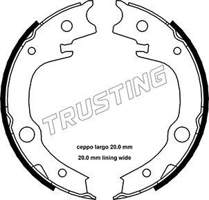 Trusting 115.315 - Комплект тормозов, ручник, парковка unicars.by