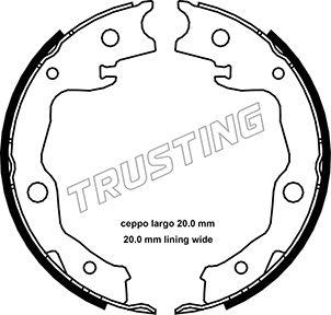 Trusting 115.322 - Комплект тормозов, ручник, парковка unicars.by