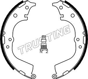 Trusting 115.298 - Комплект тормозных колодок, барабанные unicars.by