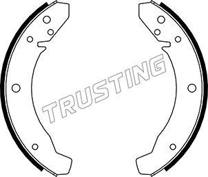 Trusting 124.250 - Комплект тормозных колодок, барабанные unicars.by