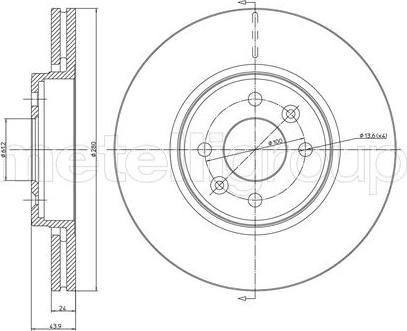 Trusting DF540 - Тормозной диск unicars.by