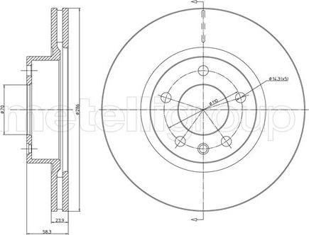 Trusting DF500 - Тормозной диск unicars.by