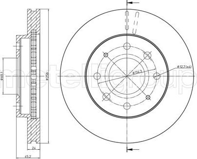 Febi Bilstein 14924 - Тормозной диск unicars.by