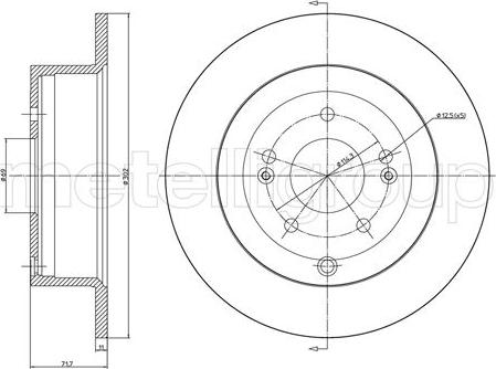 Trusting DF1190 - Тормозной диск unicars.by