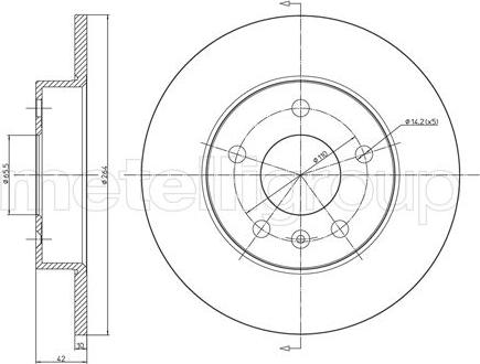 Trusting DF840 - Тормозной диск unicars.by