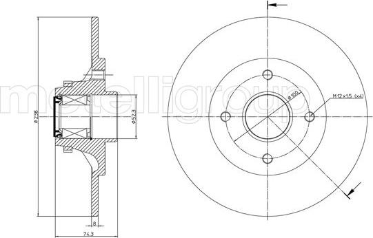 Trusting DF830A - Тормозной диск unicars.by