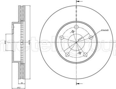 Trusting DF732 - Тормозной диск unicars.by