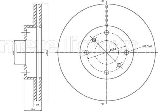 Trusting DF722 - Тормозной диск unicars.by