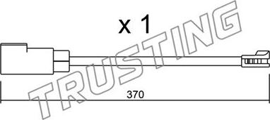 Trusting SU.339 - Сигнализатор, износ тормозных колодок unicars.by