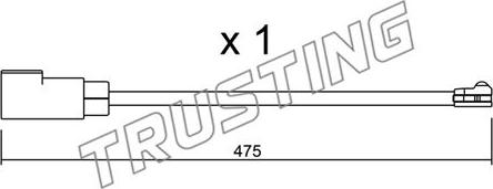 Trusting SU.329 - Сигнализатор, износ тормозных колодок unicars.by