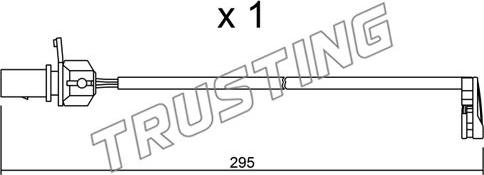 Trusting SU.224 - Сигнализатор, износ тормозных колодок unicars.by