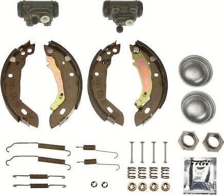 TRW BK1136 - Комплект тормозных колодок, барабанные unicars.by