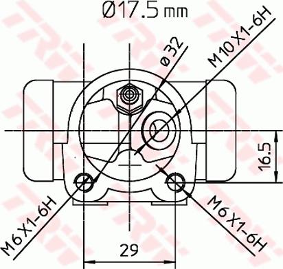 TRW BWC248 - Колесный тормозной цилиндр unicars.by