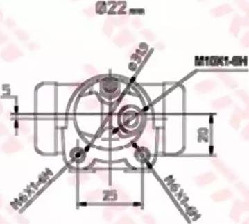 TRW BWH173 - Колесный тормозной цилиндр unicars.by