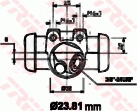 TRW BWK117 - Колесный тормозной цилиндр unicars.by