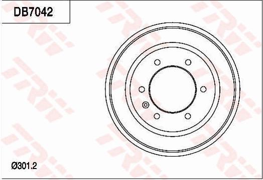 TRW DB7042 - Тормозной барабан unicars.by