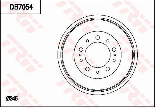 TRW DB7054 - Тормозной барабан unicars.by