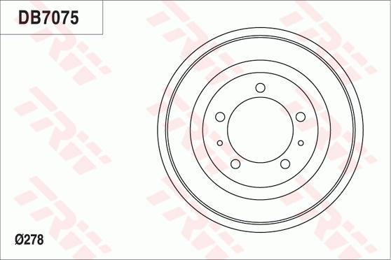 TRW DB7075 - Тормозной барабан unicars.by