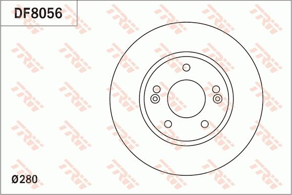 TRW DF8056 - Тормозной диск unicars.by