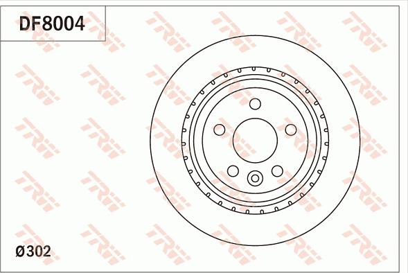 TRW DF8004 - Тормозной диск unicars.by