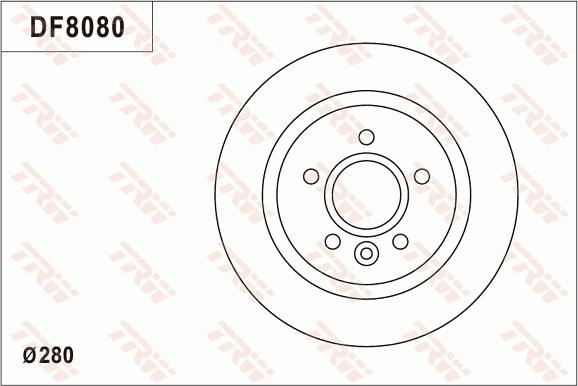 TRW DF8080S - Тормозной диск unicars.by