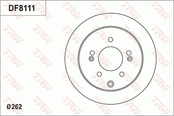 TRW DF8111 - Тормозной диск unicars.by