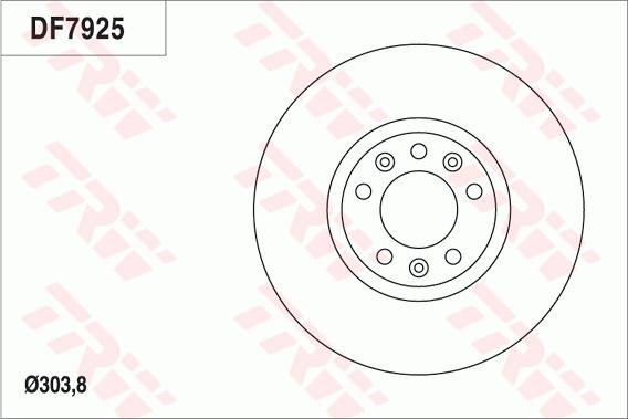 TRW DF7925 - Тормозной диск unicars.by