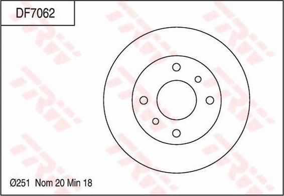 TRW DF7062 - Тормозной диск unicars.by