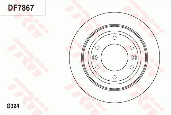 TRW DF7867 - Тормозной диск unicars.by