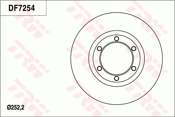 TRW DF7254 - Тормозной диск unicars.by