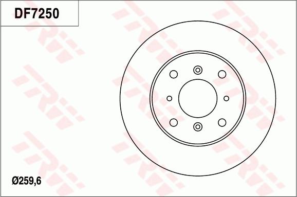 TRW DF7250 - Тормозной диск unicars.by