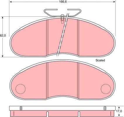 TRW GDB948 - Тормозные колодки, дисковые, комплект unicars.by