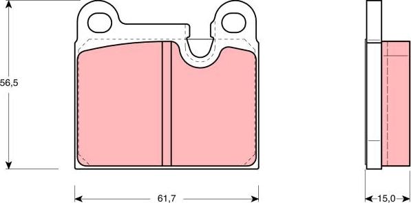 BOSCH 986424283 - Тормозные колодки, дисковые, комплект unicars.by