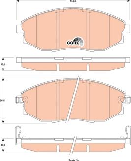 TRW GDB4179 - Тормозные колодки, дисковые, комплект unicars.by