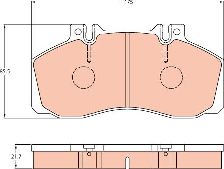 TRW GDB5050 - Тормозные колодки, дисковые, комплект unicars.by